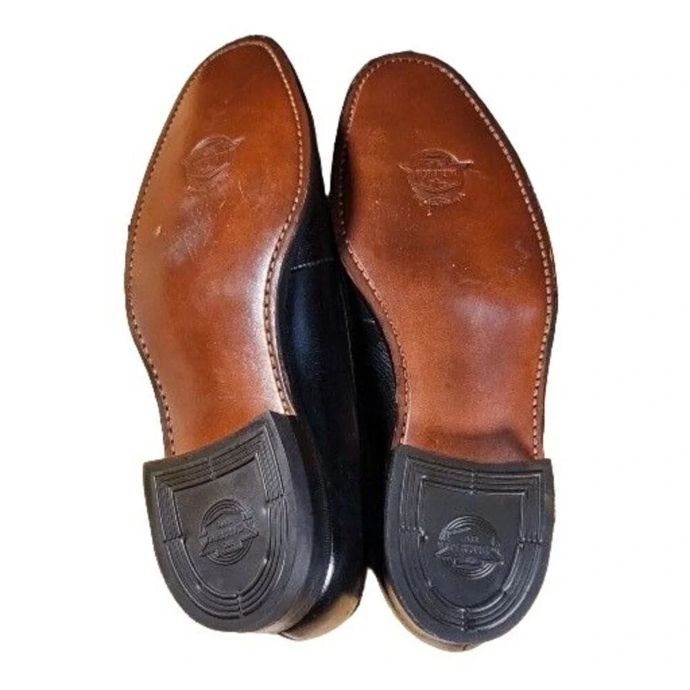 Florsheim Cap Toe Oxford Shoes Men 11 D Black Leather Dress Lace Up Classic Work